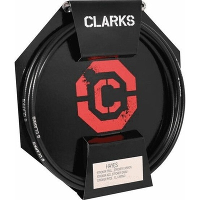 Hydraulický brzdový kabel Clarks Clark s Hayes (Stroker Trail, Ace, Gram, Camino, Prime) s koncovými předními zadními 3000mm černou