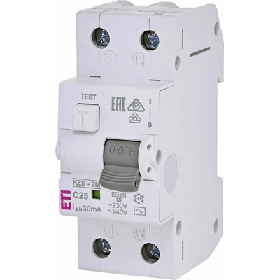 ETI KZS-2M 1p+N AC C25/0,03 10kA
