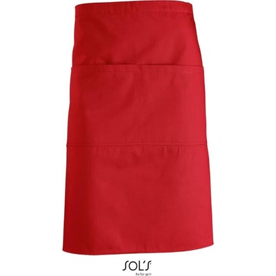 Sol 's GREENWICH Zástera s predným vreckom red