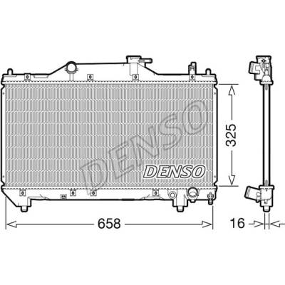 Chladič, chlazení motoru DENSO DRM50131