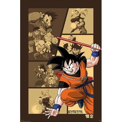 Plagát, Obraz - Dragon Ball - Goku Retro, 61 × 91.5 cm