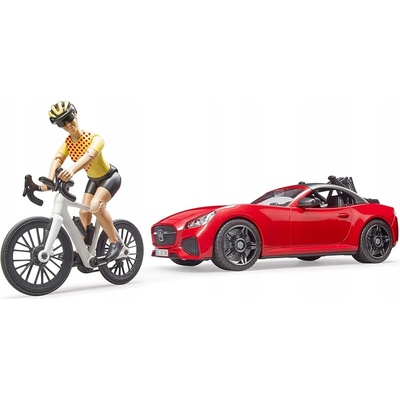 Bruder Roadster s cyklistkou a kolem 03485