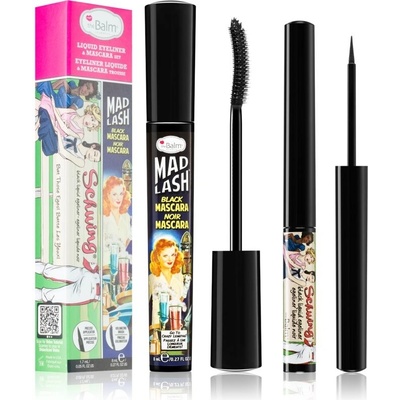 theBalm Schwing® & Mad Lash Black tekuté oční linky 1.7 ml + Black řasenka pro objem 8 ml