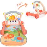 Moni Играчка за прохождане 2в1 Piano pink HE0638 (110764) Проходилка