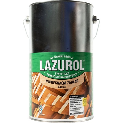 Barvy a laky Hostivař Lazurol S-1033, napouštědlo 4,5 L