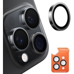 TORRAS Протектор за камера за iPhone 16 Pro Max - протектор за камера Torras Lensguard - черен