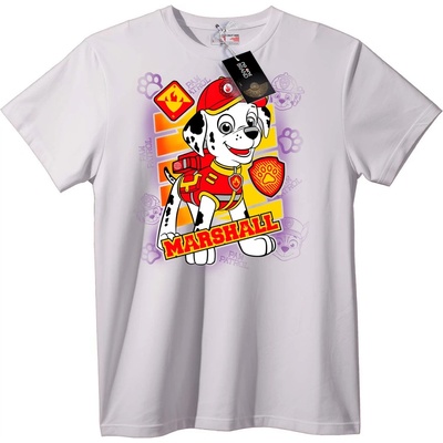 NOONEBRAND Тениска Paw Patrol Marshall - 7XL, White