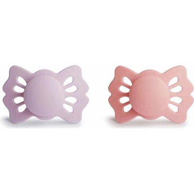 Frigg dudlíky Lucky silikon 2 ks Soft Lilac Pretty in Peach