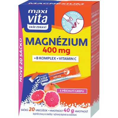 Maxi Vita Magnézium 400mg+B komplex+vit.C 20 x 2 g