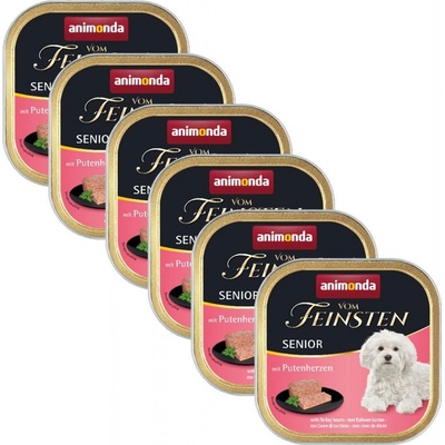 Animonda Vom Feinsten Senior Dog morčacie srdca 6 x 150 g
