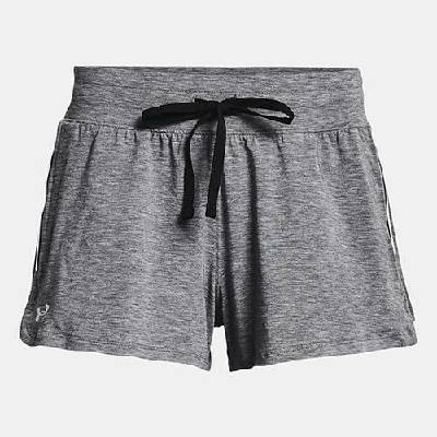 Under Armour Recover Sleep Womens Shorts Black Fade Heather/Metallic Silver
