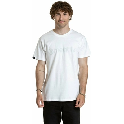 Meatfly мъжка тениска Striped Logo White | Бяла Meatfly | Byal | МЪЖЕ | S