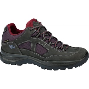 Hanwag Дамски туристически обувки Hanwag Women's Gritstone II GTX Walking boots - Asphalt / Dark Garnet - размер 40 (EU) (119-1173-0115)