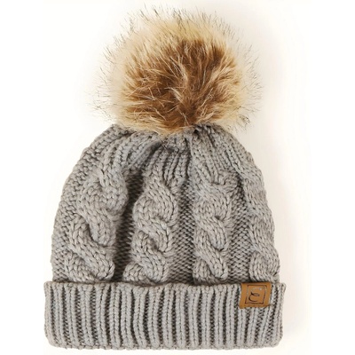 HARAHU Детска плетена шапка - Сива kp12449 (12449)