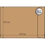 Top Office Плик, B4, 250 x 353 mm, със самозалепваща лента, кафяв, 250 броя (1560120052)
