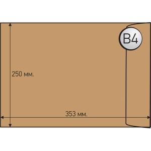 Top Office Плик, B4, 250 x 353 mm, със самозалепваща лента, кафяв, 250 броя (1560120052)