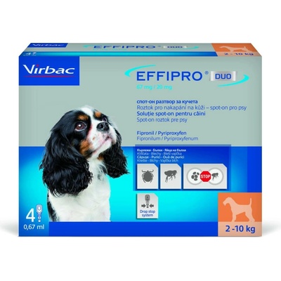 Effipro Duo S 67/20 mg spot-on 4 x 0.67 ml