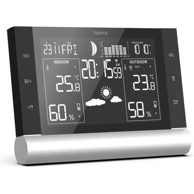 Hama Метеорологична станция Black Line Plus - черна (4047443427359)