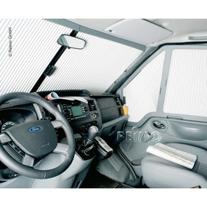REMIS Ролетна щора за предно стъкло Ford Transit от 2014 г. в сиво (374183)