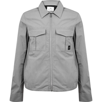 Ps paul smith Риза с дълъг ръкав PS PAUL SMITH Men's Cotton Zip Long Sleeve Overshirt - Flat Grey 70