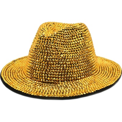 Klobouk Glitter zlatá