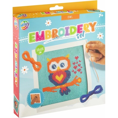 Grafix Vyšívání rámeček 15 x 15 sova – Zboží Dáma