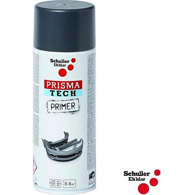 Schuller Eh'klar Prisma Color 91078 Sprej PRIMER PLASTIK tmavě šedý 400 ml, základová barva na plasty – Sleviste.cz