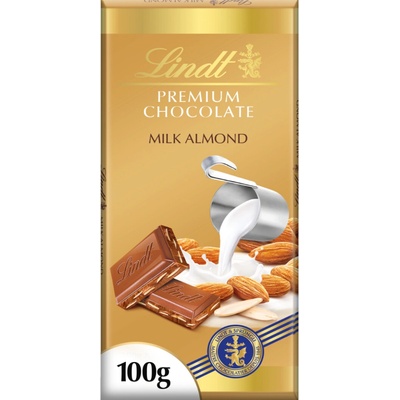 Lindt Swiss Premium Mliečna čokoláda s mandľami 100 g