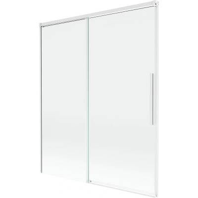 Mexen Rox двукрилен плъзгащ се параван за вана 140 x 150 cm, прозрачен, бял (8C9-140-001-20-00)