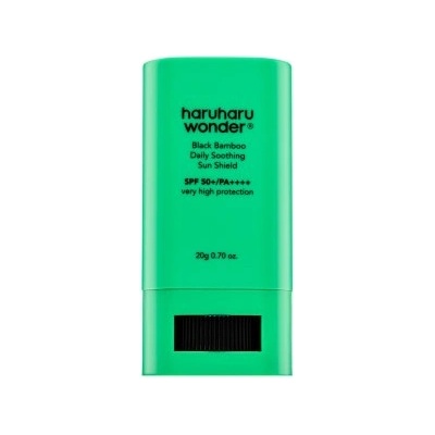 haruharu wonder Black Bamboo Защитен крем Daily Soothing Sun Shield SPF 50+/PA++++ 20 g