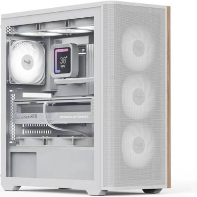 Ion Computers Геймърски компютър ION D501A White с процесор AMD Ryzen 7 7800X3D, видео карта GeForce RTX 5070 12GB GDDR7, RAM памет 32GB(2x16GB) DDR5 6000MHz, SSD 1TB NVMe PCIe Gen4, водно охлаждане 360 (c003613)