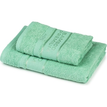 4Home Sada Bamboo Premium osuška a ručník mentolová 50 x 100 cm 70 x 140 cm