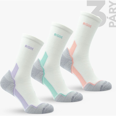 Rox Merino Treksy High odlehčené trekové merino ponožky 3pac