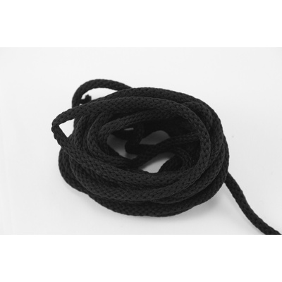 Polyesterové odevné šnúry - viac farieb - priemer 0,4 cm Čierna-9001