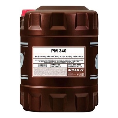 PEMCO 340 A3/B4 5W-40 20 l