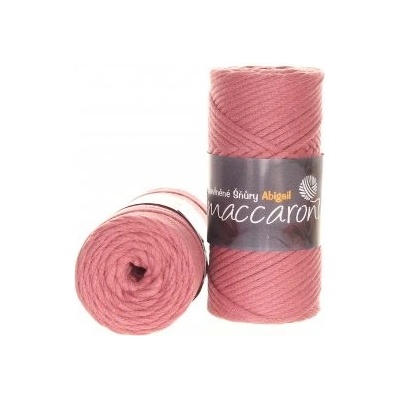 Maccaroni Šňůry Abigail 3mm - 40-912D starorůžová