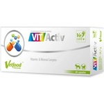 VetFood VitActiv - набор от витамини и минерали за кучета и котки, 60 капсули - Полша