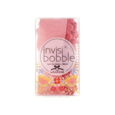 Invisibobble Wrapstar Hair Tie ластик за коса с панделка цвят розов