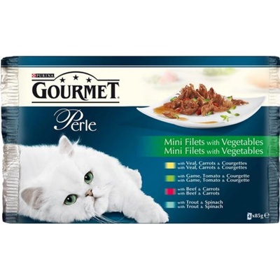 Gourmet Perle pstruh, hovädzie, divina, teľacie 4 x 85 g
