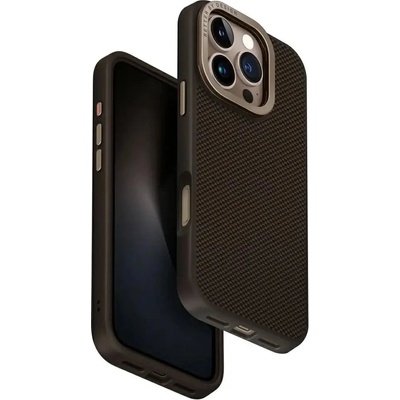 Uniq Калъф Uniq Keva Max Magclick Charging Camera Stand Case за iPhone 16 Pro - кафяв (8886463692066)