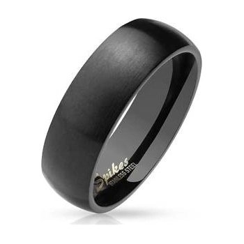 Šperky4U Černý matný ocelový prsten šíře OPR0027 6