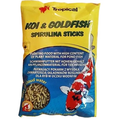 Tropical Koi & Goldfish Spirulina Sticks - 1 л