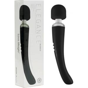 Love Magic Elegance Wand - вибратор масажор с акумулатор - черен