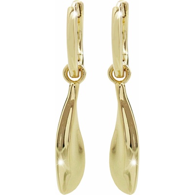 JSB Bijoux Podlhovasté kvapky nepravidelného tvaru pozlátené 92400587g (Ag 925/1000, 3,5 g)