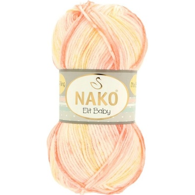 Nako Elit Baby Mini Batik 32430 oranžovo žltá