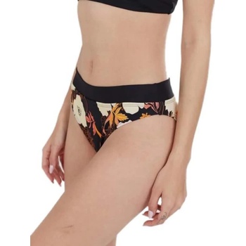 Fundango Sahara Mid Waist Full bikini bottom - Black (Sweet Grape)
