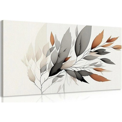 Obraz minimalistická větvička listů - 60x40