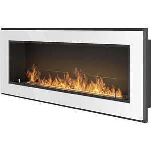 SIMPLEfire Frame 1200 white + glass Камини
