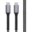 USB káble Fixed FIXDA-CC12-GR USB-C to USB-C PD, 1,2m, sivý
