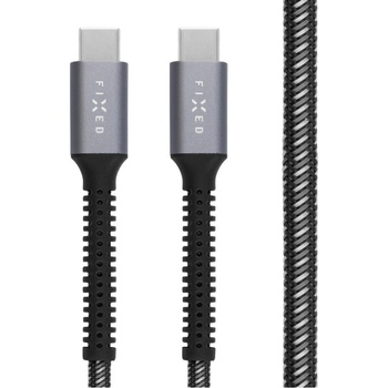 Fixed FIXDA-CC12-GR USB-C to USB-C PD, 1,2m, sivý